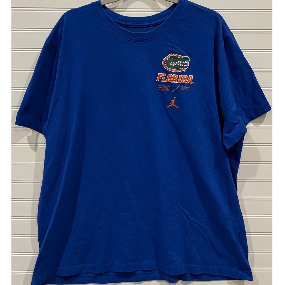 Nike Florida Gators Blue Dri-FIT‎ Jumpman Graphic T-Shirt Mens XXL